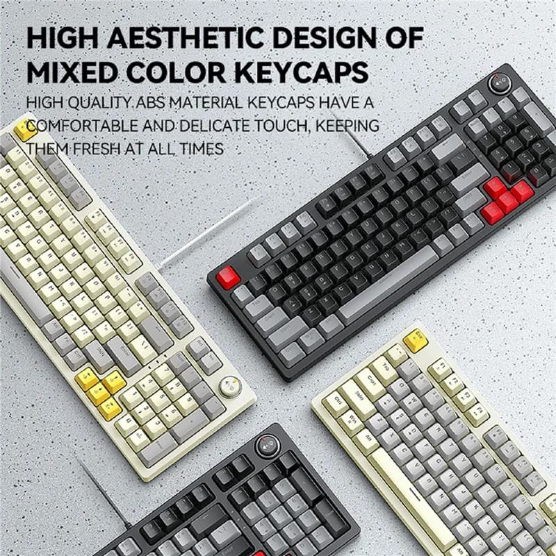 Mixed-Color ABS Keycaps